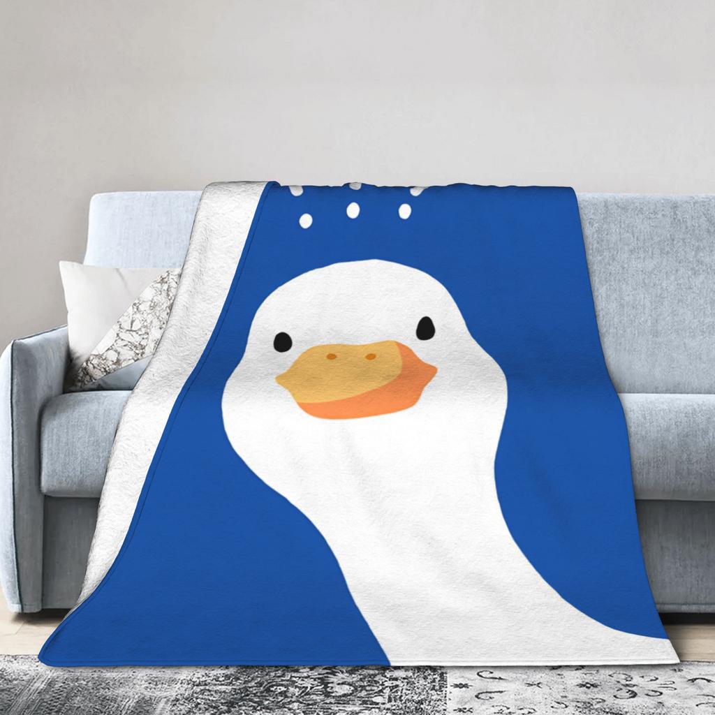 Cute Cartoon Duck Blanket Quality Super Soft Throw Blanket Winter Kids Adult Couch Chair Print Bedspread