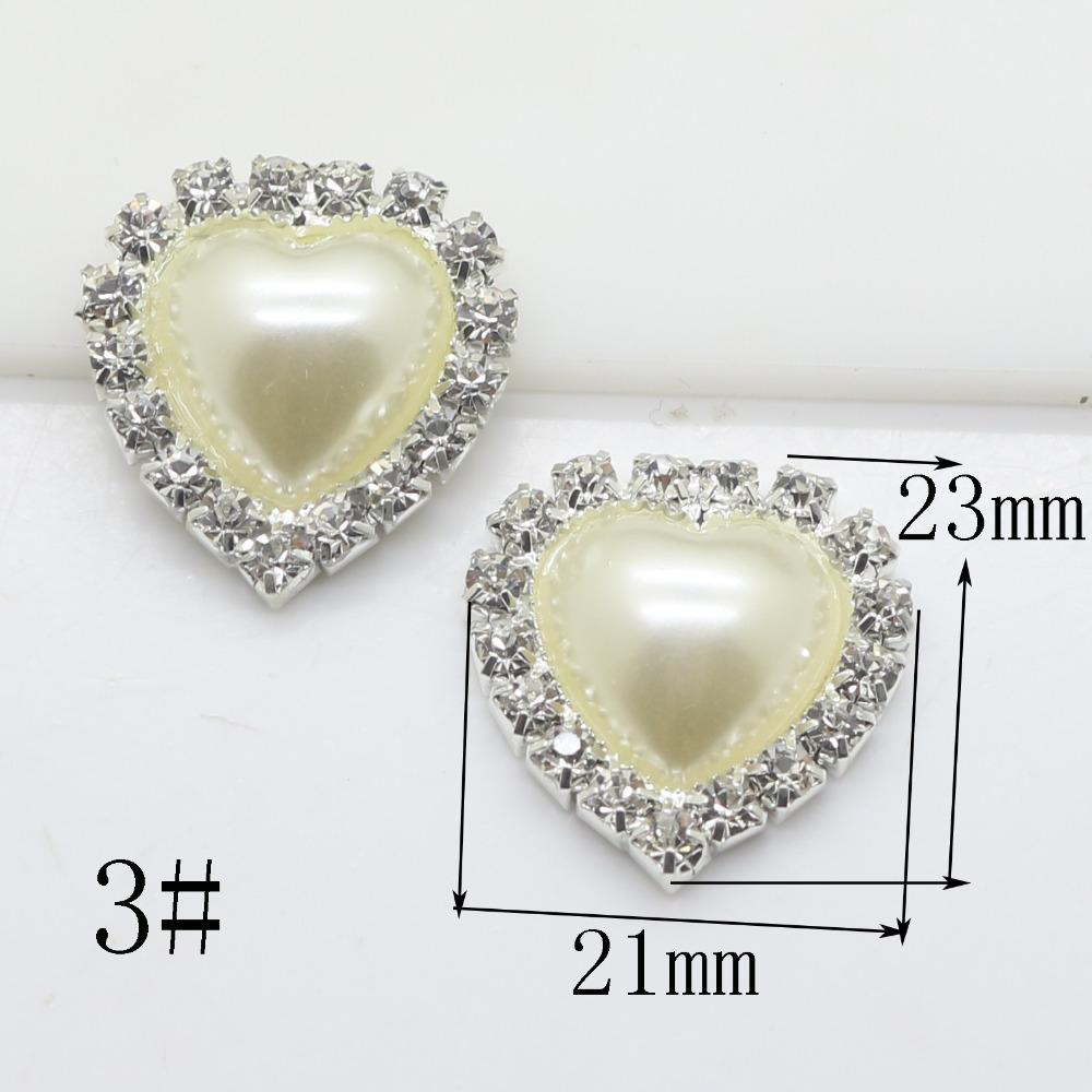Wholesale 50Pcs Ivory pearl rhinestone button metal button Wedding Invitations Decorate Button hair flower center scrapbooking
