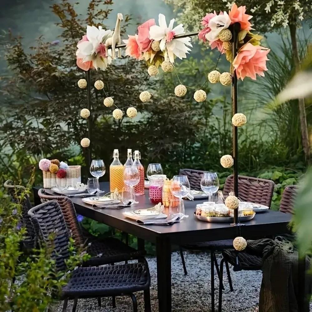 Supporto ad asta regolabile sopra il tavolo con morsetti Supporto per arco di fiori Decorazione per feste di matrimonio