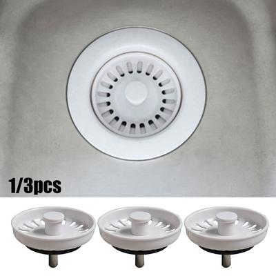 Filtri Lavandino Bianco Bacino Dia 74mm Cucina Sostituisci Forniture Acciaio Inossidabile