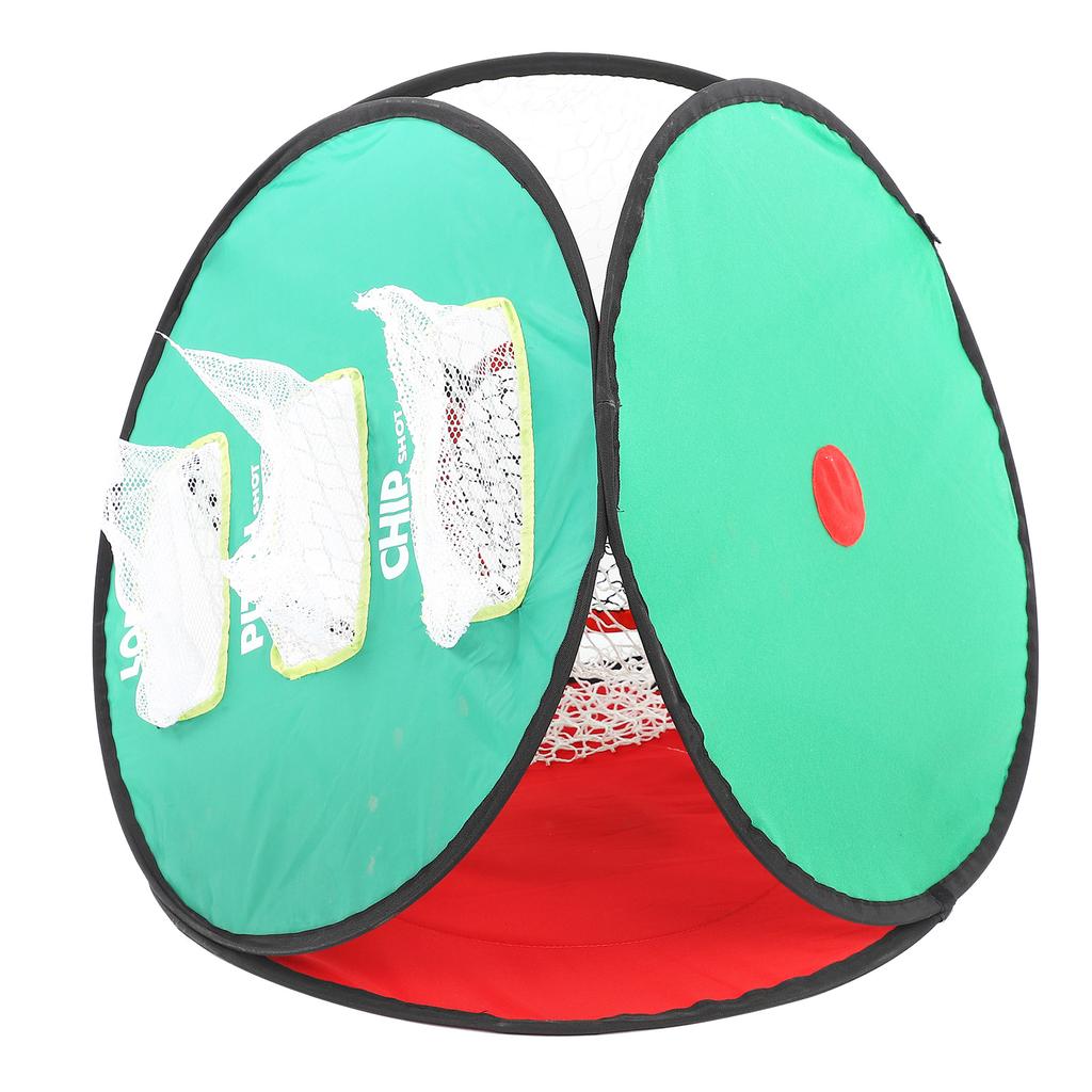 Tragbares Golf-Trainings-Chipping-Netz Dreiseitiges Schlagübungsnetz Ziel-Zubehör