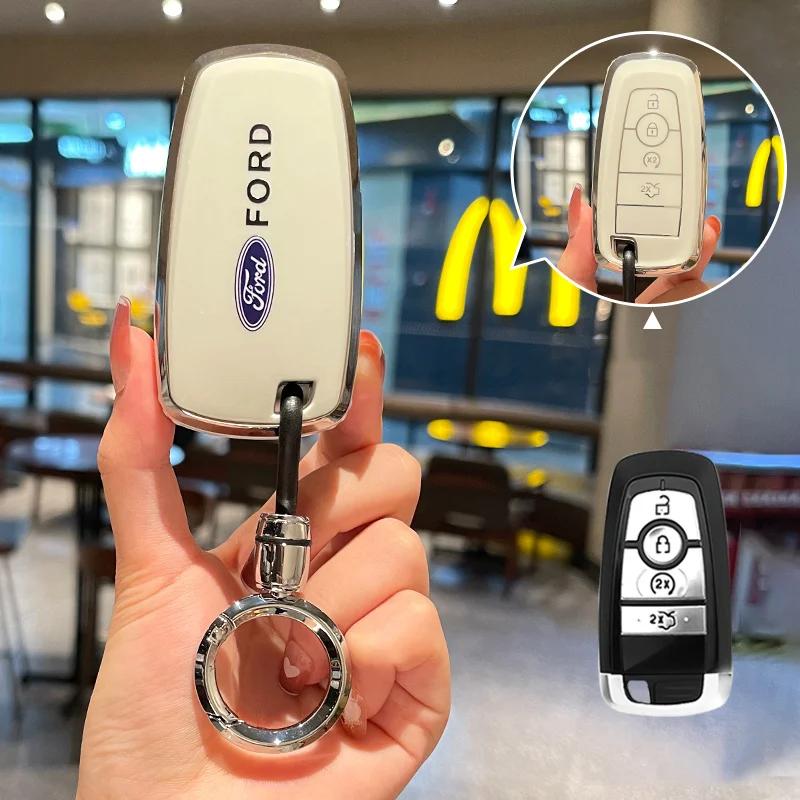 TPU Car Remote Key Case Keyless Shell Ford Fusion Mustang Explorer F150 F250 F350 EcoSport Edge S-MAX Ranger Lincoln Mondeo