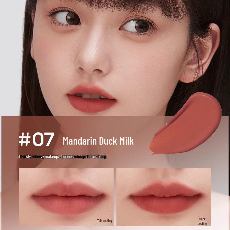 

ForeverKey Water Lip Mud Lipstick & Gloss - Raw Chocolate, Non-Fading, Non-Stick, Gentle Style.