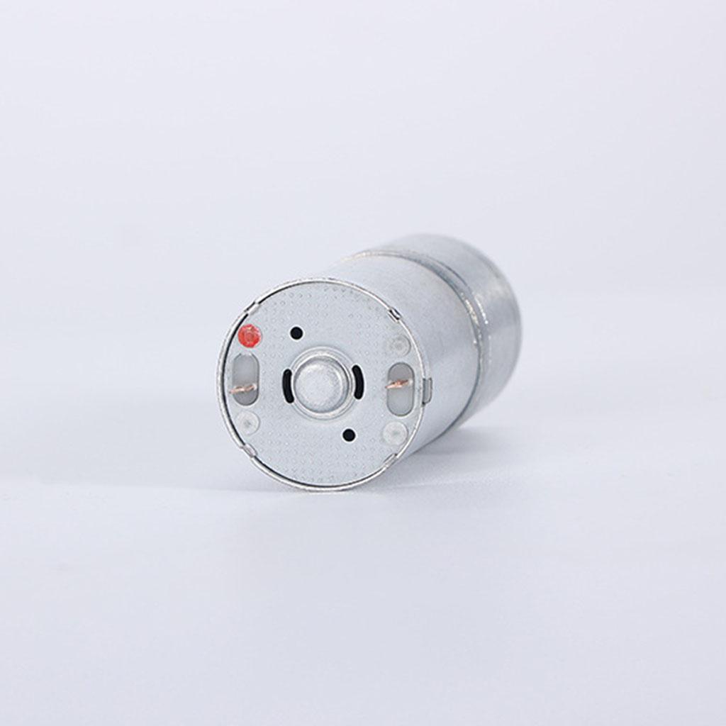 12~1360 RPM High Torque Reduction Electric Motor Micro Speed Geared Motor Eccentric Output Shaft 6V/12V/24V 25GA370