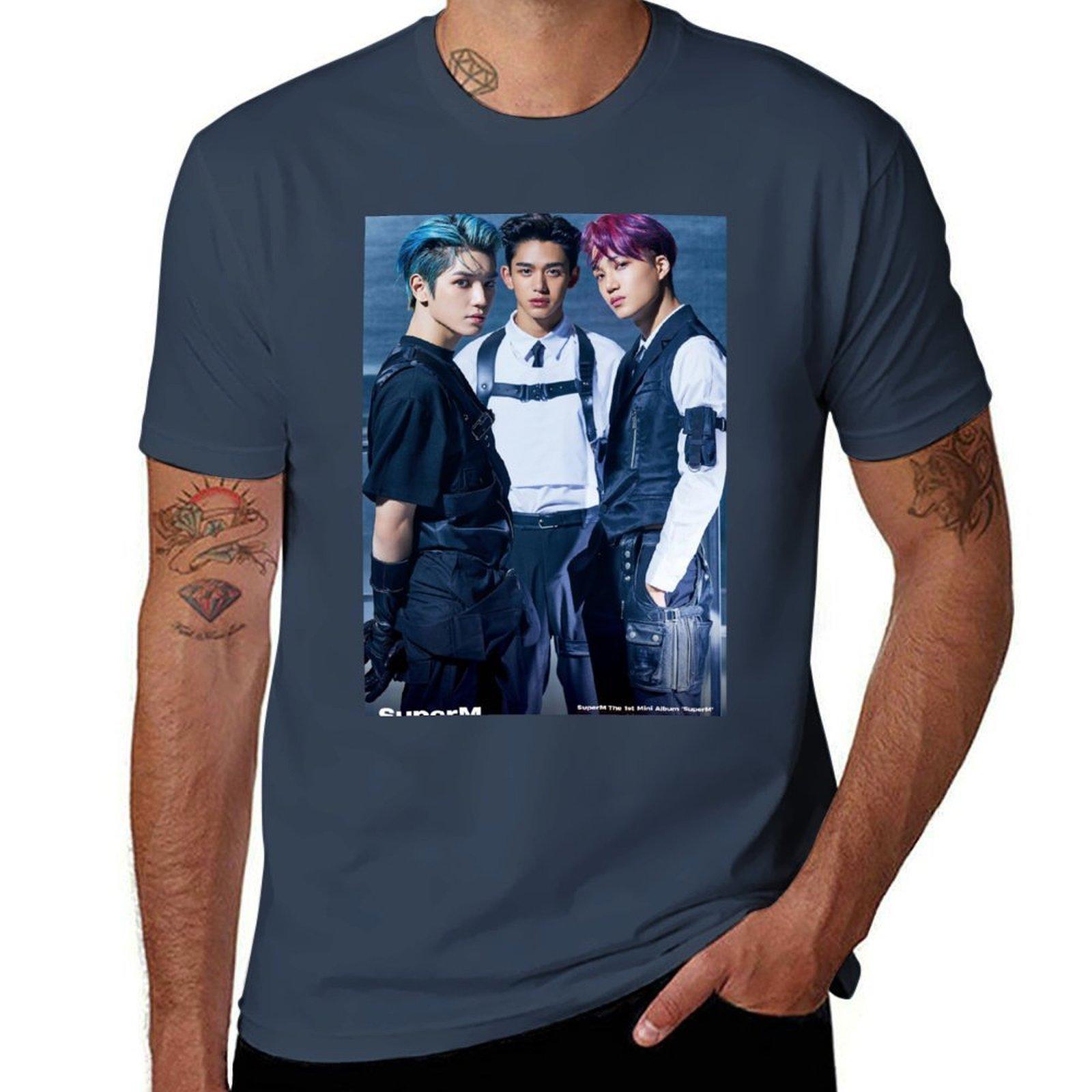 Superm Jopping Taeyong Kai Lucas Tshirt Active Wear Sports Tshirt For Unisex S