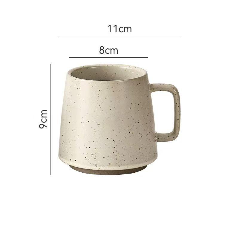 

Japanese Retro Ceramic Mug, Household Cup, Creative Water and Oatmeal Cups, Couple s Nordic Style Coffee, Coarse Pottery, 375ml 375ml жовтий