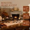 Minimalist Metal Heart Shaped Candle Holder Wrought Iron Candle Holder Ornament  Candlelight Dinner