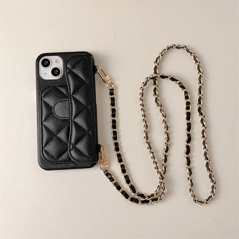 Crossbody Lanyard Peněženka s držákem na karty Pouzdro na telefon pro IPhone 16 15 Plus 14 13 12 Pro Max 11 PU kůže Nárazuvzdorný kryt