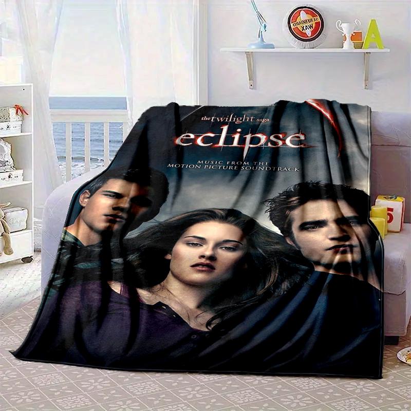 Eclipse Twilight Vampire Blanket Flannel Blanket for Bed, Sofa, Camping, Hiking, Picnic Essentials, Gift for Family Fan Gifts