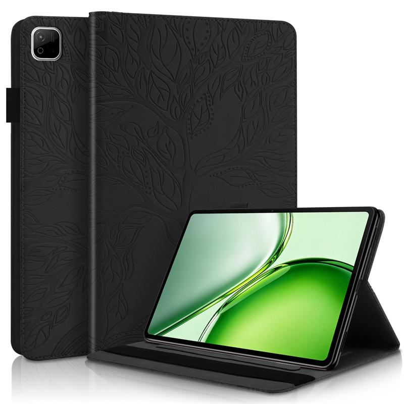 For Honor Pad X9B Max Case Cover Embossed Tree PU Leather Wallet Flip Cover For Funda Honor Pad X9 Max 13 inch 2026 Case Coque