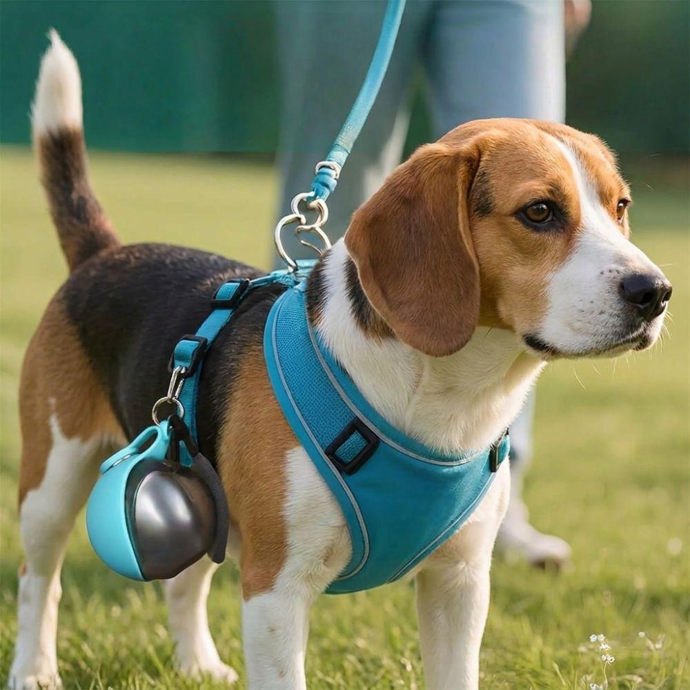 2-in-1 Haustier-Reise-Wasserspender Tragbarer Outdoor-Wasserbecher für Hunde- und Katzenspaziergänge