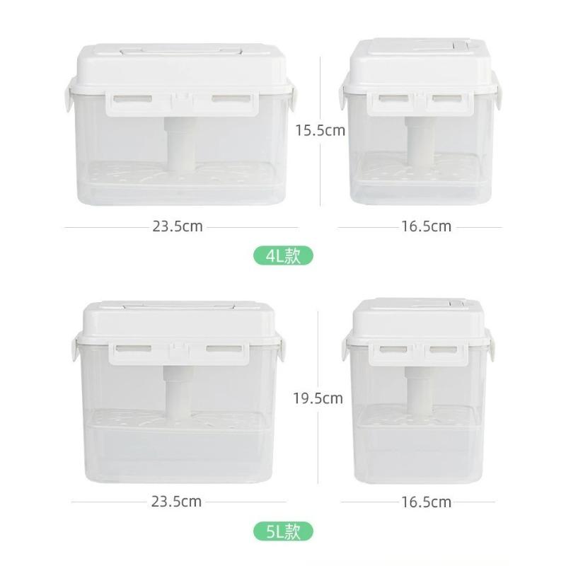 4/5L Sealed Pickle Jar  Press Fermentation Storage Container For Gherkin Sauerkraut Olive And Kimchi Plastics Sauerkraut Holder