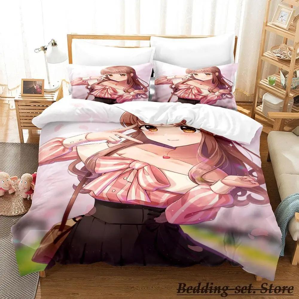 Set de lenjerie de pat Chieri Ogata Single Twin Full Queen King Size Set de pat Adult Copil Dormitor Seturi de huse de pilotă Anime parure de lit Pat