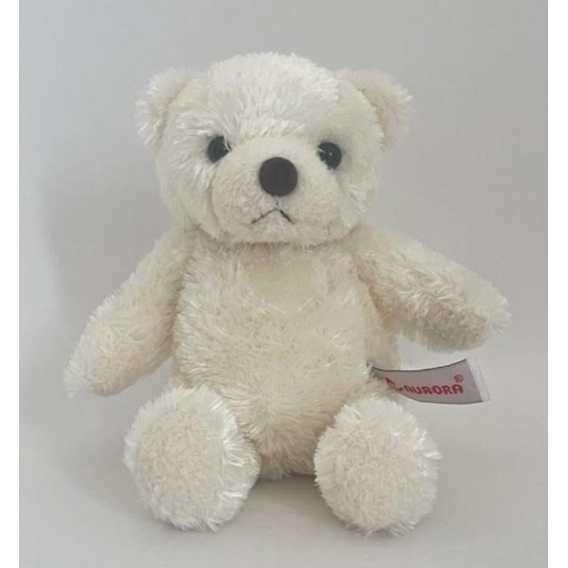 AURORA Plush Heart Teddy Ivory