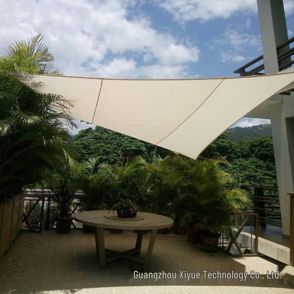 Polyester Sunshade Sail Canopy - UV Protection for Outdoor Camping and Courtyard