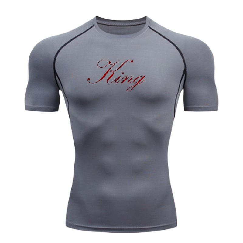 Compression T-Shirts for Men Gym Workout Running Comfortable Summer Athletic Quick Dry Tees Tops Short Sleeve Rash Sweat Absorbing