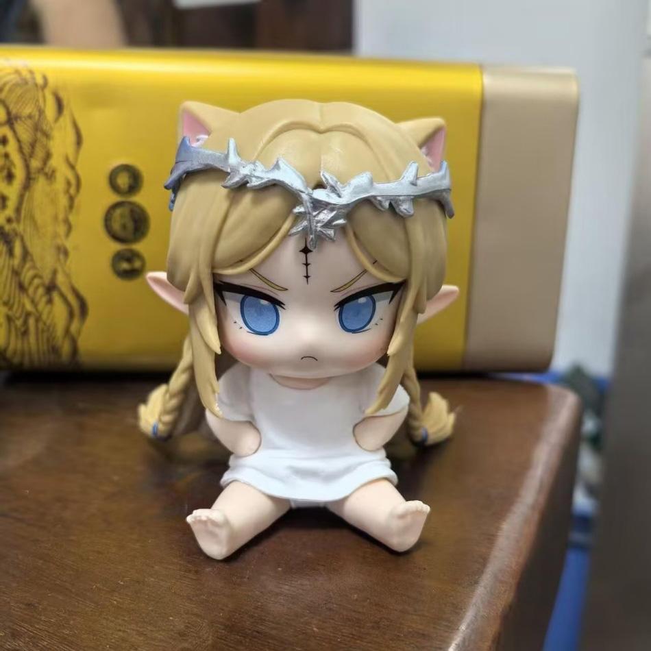 Wuthering Waves Cartethyia Kawaii Cartoon Figure - Anime Cosplay Desk Decor Sitting Model Collection Birthday Gift