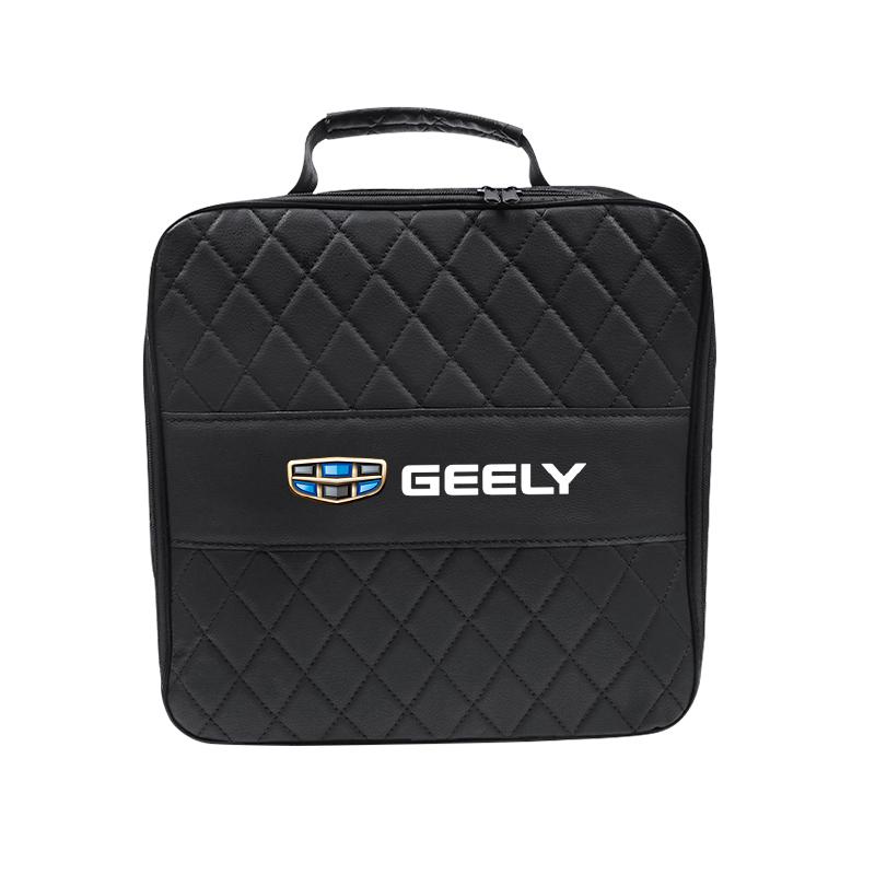 Car Storage Bag Leather Organizer Case For Geely Coolray Geometry C GX3 Emgrand EC7 Car Rechargeable Gun Storage Box Accessories
