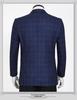 Men's Slim Fit Plaid Business Suit Jacket - Western Korean Style High-End Autumn Wear for Middle-Aged