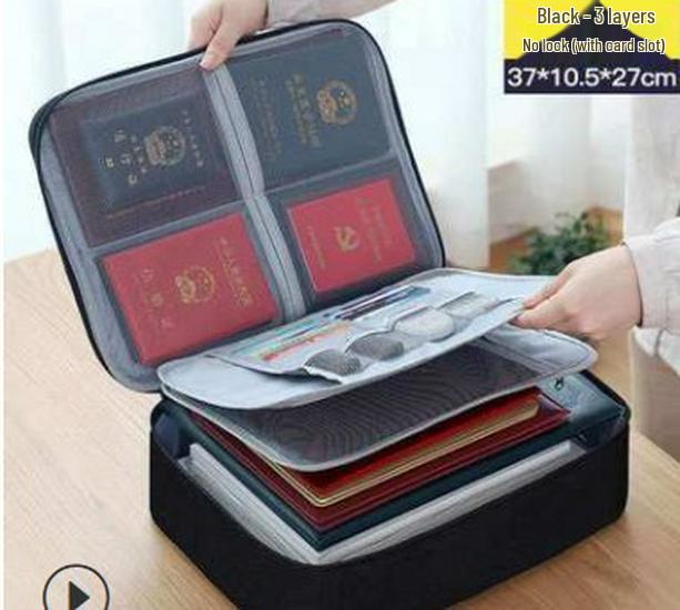 Multi-Functional Oxford Cloth Document & Storage Bag for Men and Women