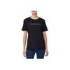 Calvin Klein Logo Round Neck Short Sleeve T-Shirt Women Tops Black 47AB805-UB1