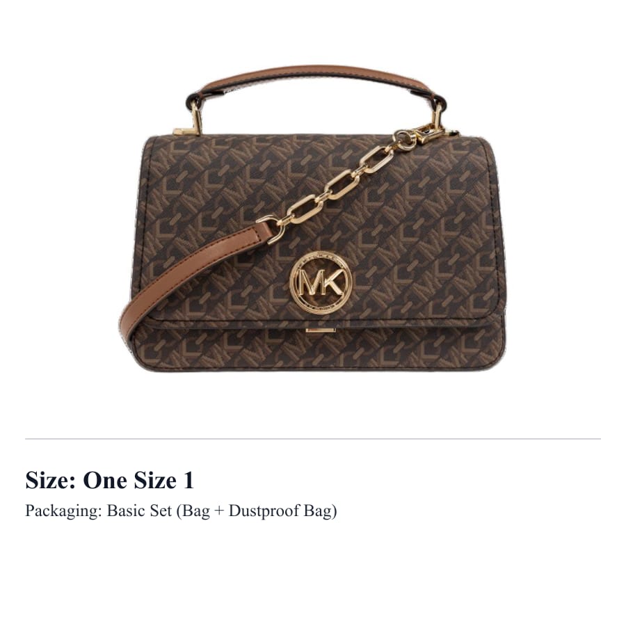 MICHAEL KORS Delancey Canvas With Leather