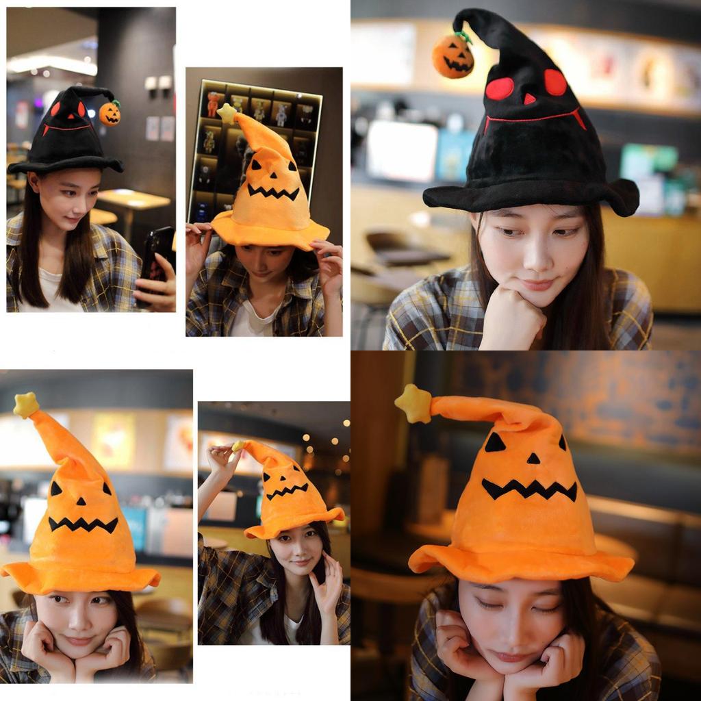 Adorable Plush Pumpkin Elf Hat For Halloween Festive Decorations And Cute Accessories