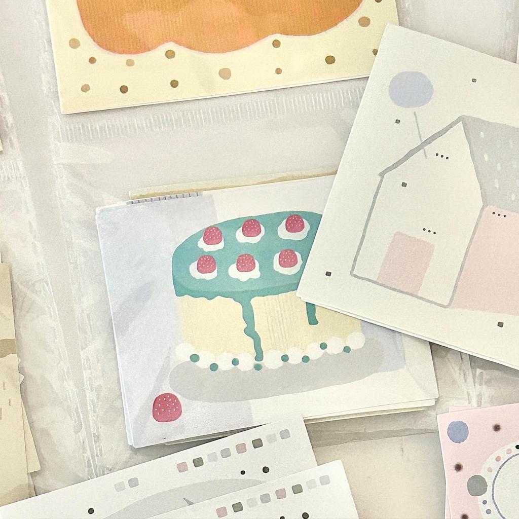 Waka Waka Niedlicher Schreibplaner: Ausgestanztes undCollage-Papier im koreanischen Stil für DIY-Projekte