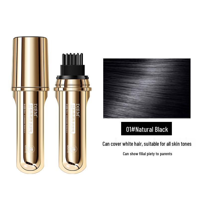

DJEM Floral Fragrance Hair Color Stick - White Hair Concealer & Touch-up Comb 20ML природний/чорний