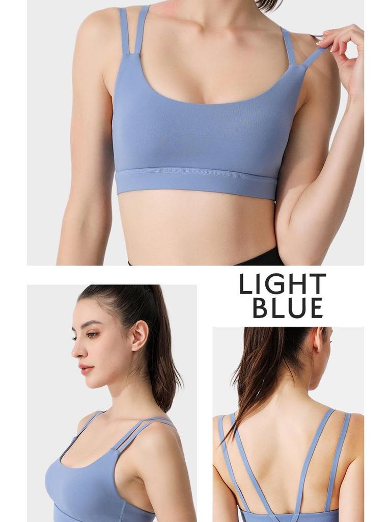 Women's Shockproof Yoga Sports Bra - Quick-Dry Camisole for Running and Fitness