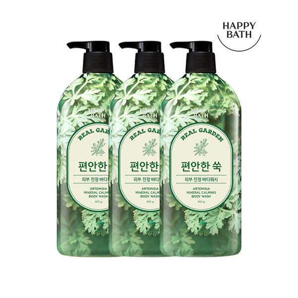 Real Garden Mugwort Mineral Soothing Body Wash 900g x 3