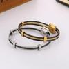6MM Premium Wire Rope Woven Multilayer Bracelet for Men Punk - Sturdy Stainless Steel In Silver/Gold Color Party Jewelry Gift