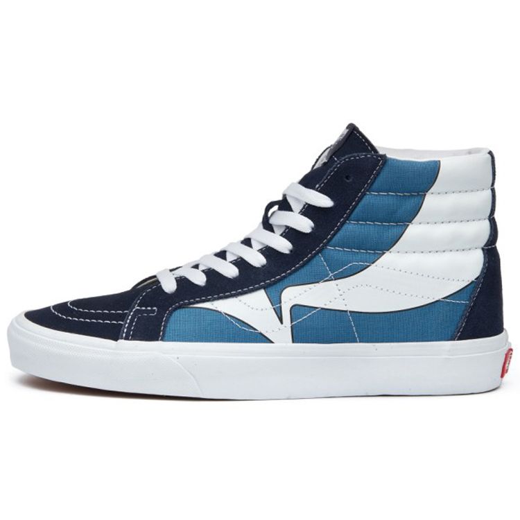 

Vans Sk8-Hi Reissue Warp — кроссовки унисекс Parisian Night Navy Blue VN0A4U3D21Q