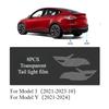Car Body Protective Film for Tesla Model 3/Y/3+ 2024 TPU Transparent Film Front Rear Door Extended Invisible Car Clothing Set