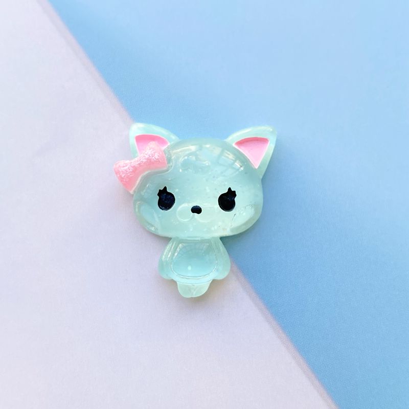 12Pcs Resin Mixed Bling Cartoon Cat Decoration Crafts Flatback Embellishments For Scrapbooking Beads Diy Accessories