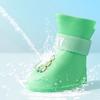 4pcs/set Cute Cartoon Anti-slip Pet Rainshoe Waterproof Silicone Dog Ankle Boots Wear Resistant Dog Rain Shoes For Dogs Puppy