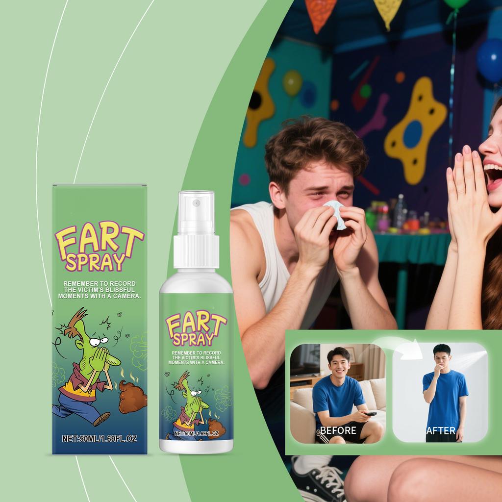 50ML Novelties Liquid Fart Gag Prank Joke Spray Can Stink Bomb Smelly Stinky Gas
