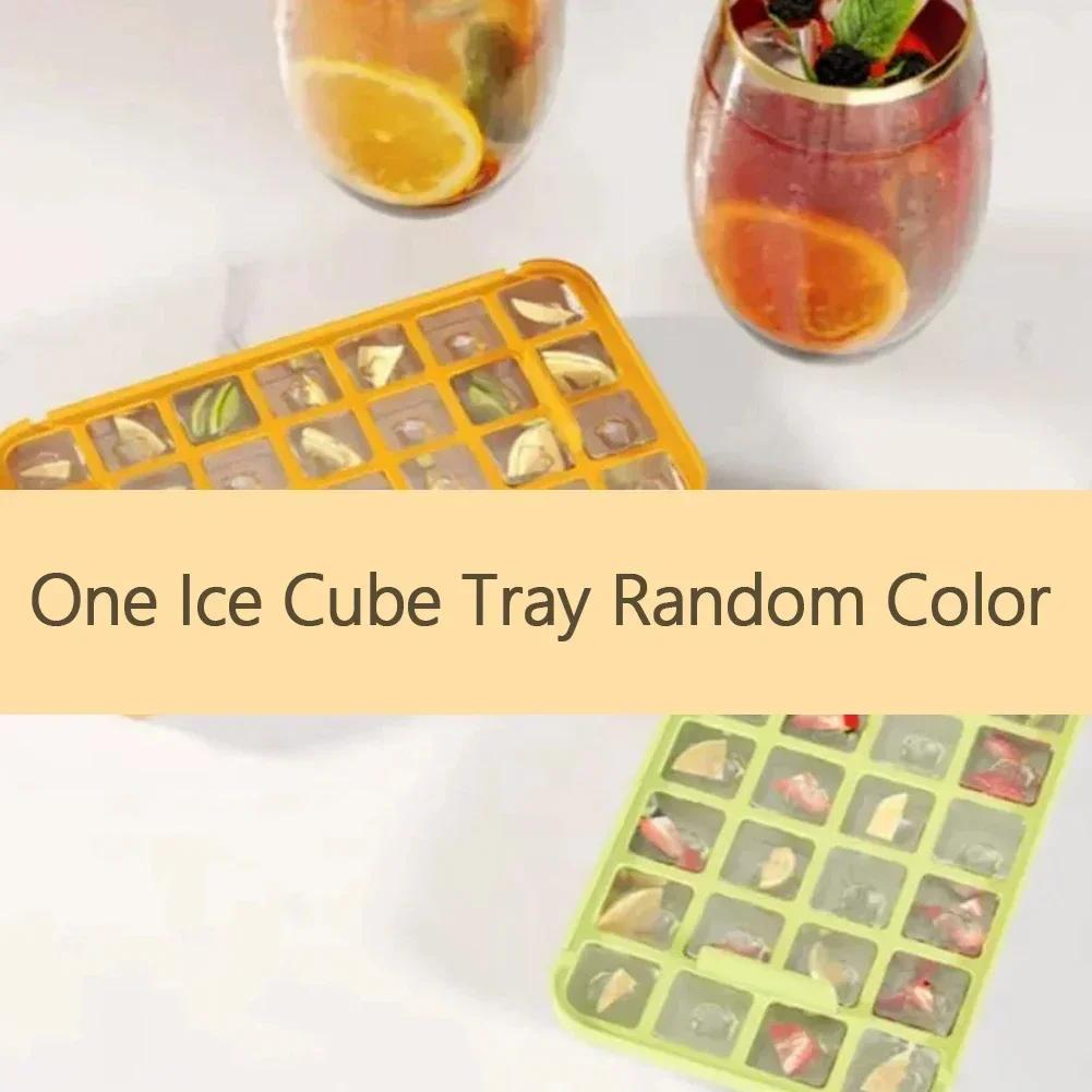 34/68 Grids Easy Press Release Ice Mold Ice Cube Tray With Lid And Storage Box Seal Reusable Freezer Ice Making Tool