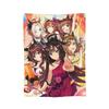 Uma Musume Pretty Derby Blanket Fleece Textile Decor Animals Anime Portable Ultra-Soft Throw Blankets for Sofa Bedroom Quilt