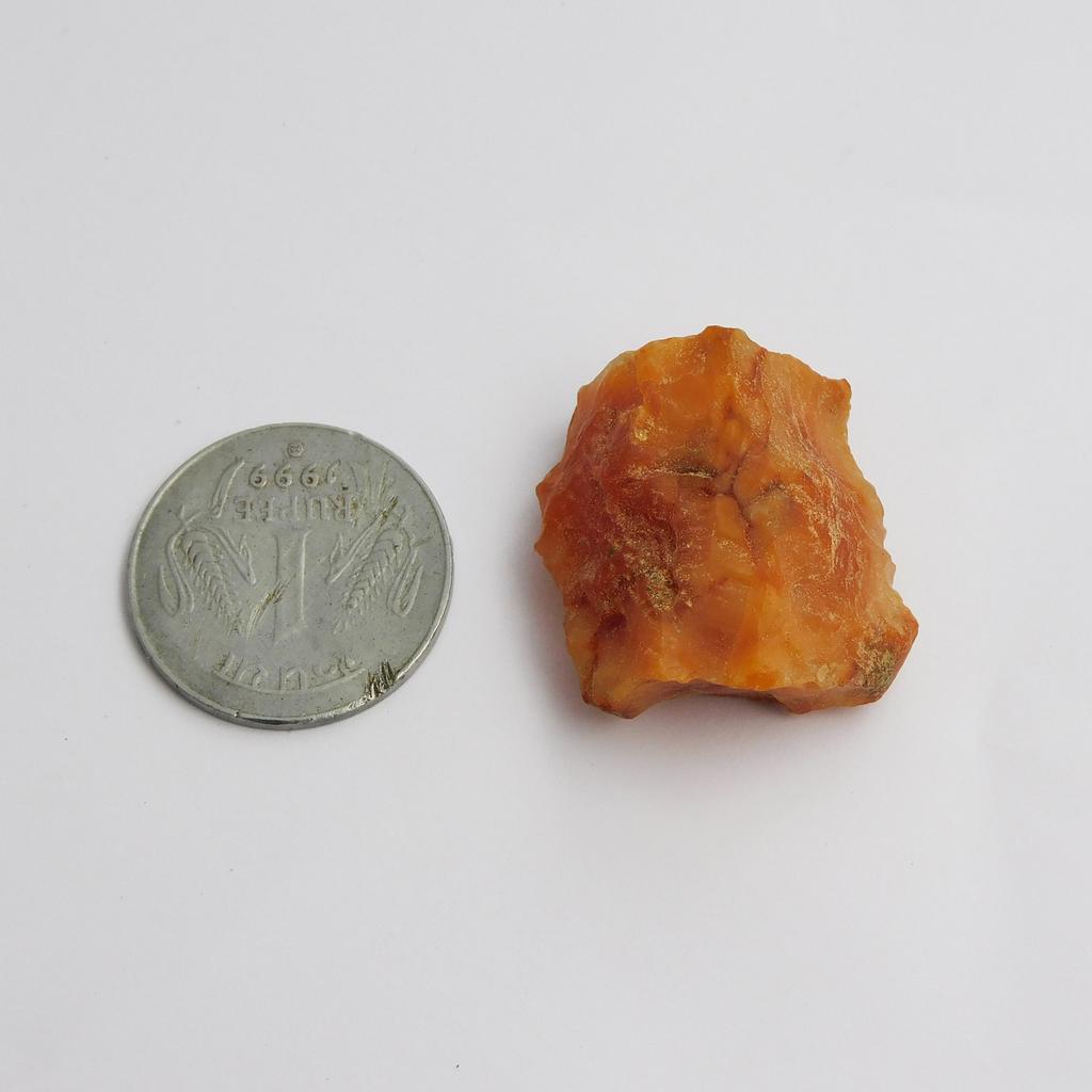 Natural Orange Sapphire Loose Gemstone Uncut Shape 80 Ct Rough September Birthday Birthstone