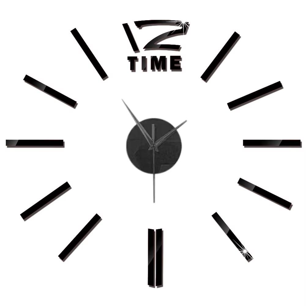 3D Wall Clock DIY Mirror Wall Stickers Home Decor Quartz Needle Watch Living Room Removable Art Decal Sticker Reloj De Pared Hot