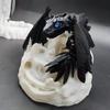 3D Printed Feathered Dragon Fidget Toy Movable Joints Flying Dragon Action Figure Articulated Dragon Figurine Model Desktop Decoration Kids Adults