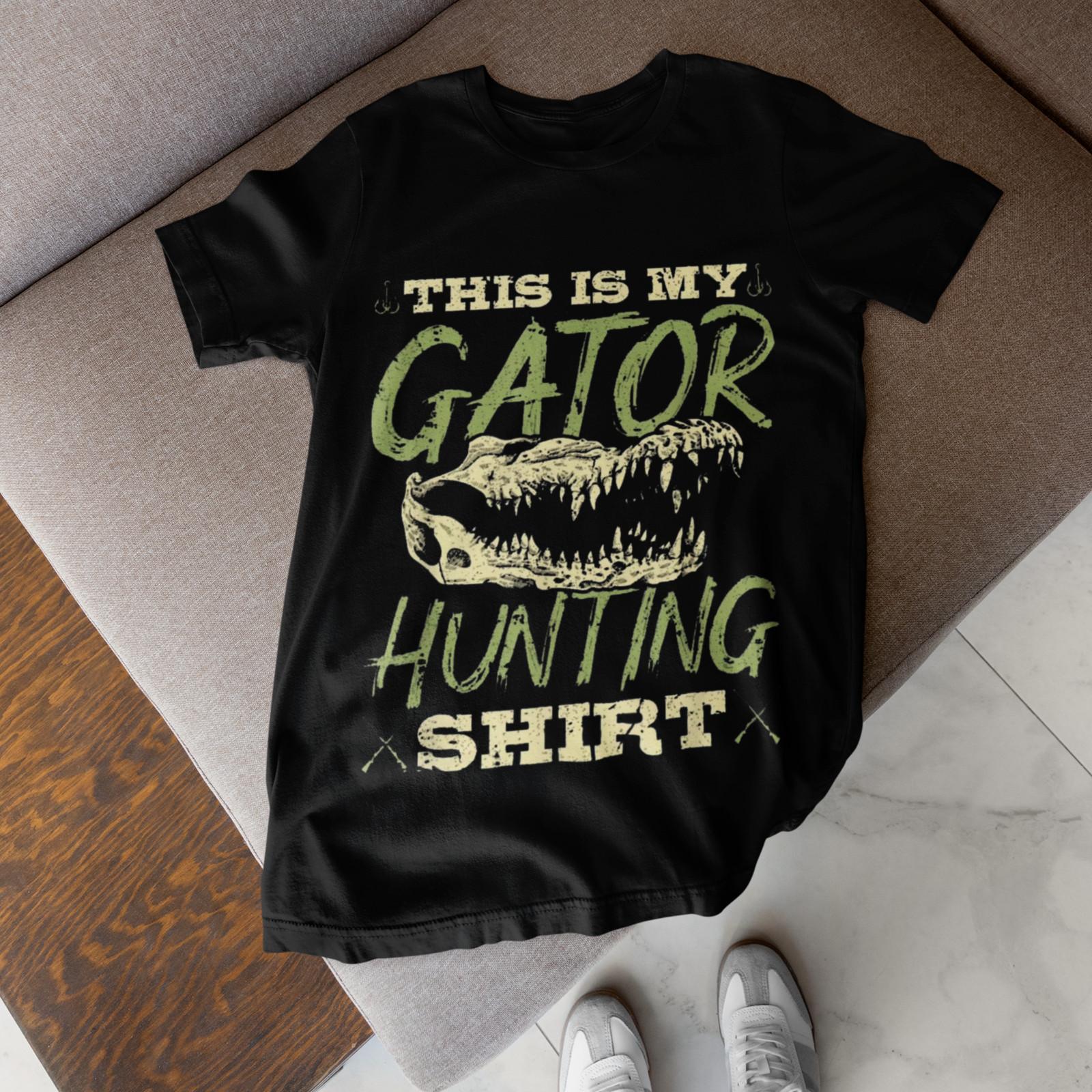 This Is My Gator Hunting Shirt Funny Alligator Hunter Tee M