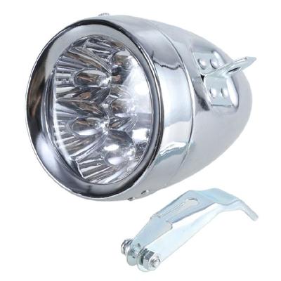 Moderne Fahrradbeleuchtung mit 7 LEDs, Sicherheitslicht, Retro, Klassisch, Nebelscheinwerfer vorne