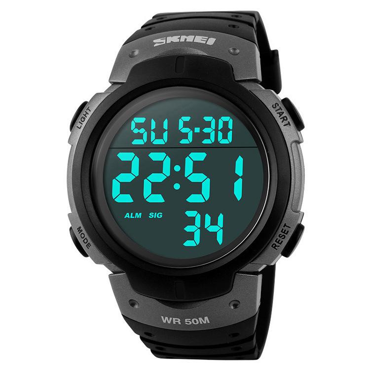 Męski Zegarek Moda Wodoodporny Zewnętrzny Wielofunkcyjny Sportowy Chronograf Zegarek Elektroniczny Osobowość
