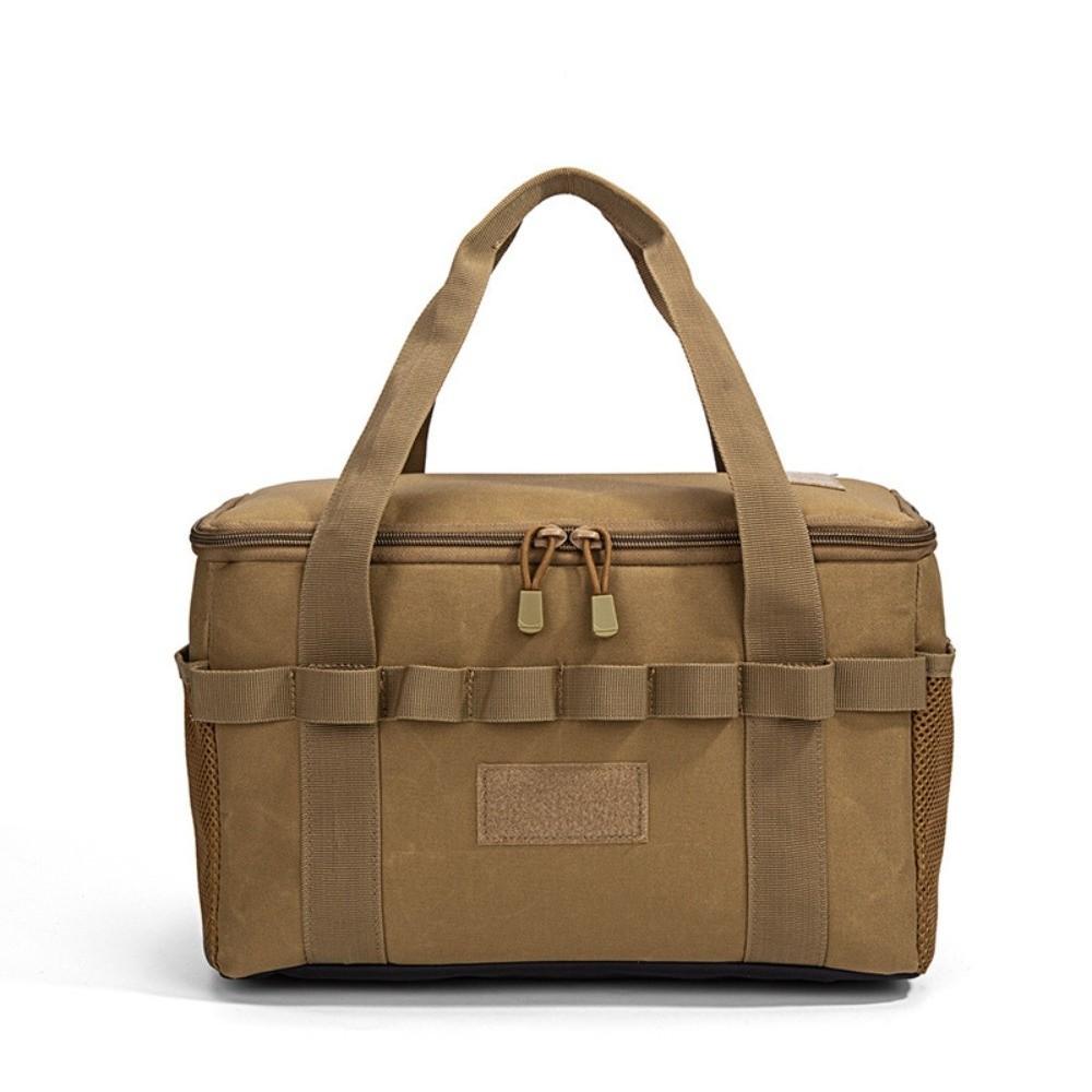 Double Zipper Insulated Lunch Bag Insulated Picnic Storage Bag Camping Tote Bag Outdoor Travel