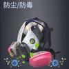 Full Face Respirator Gas Mask, Gas Mask, Suitable for Smoke Chemistry, Painting, Tactics - Survival Belt Activated Carbon Filter