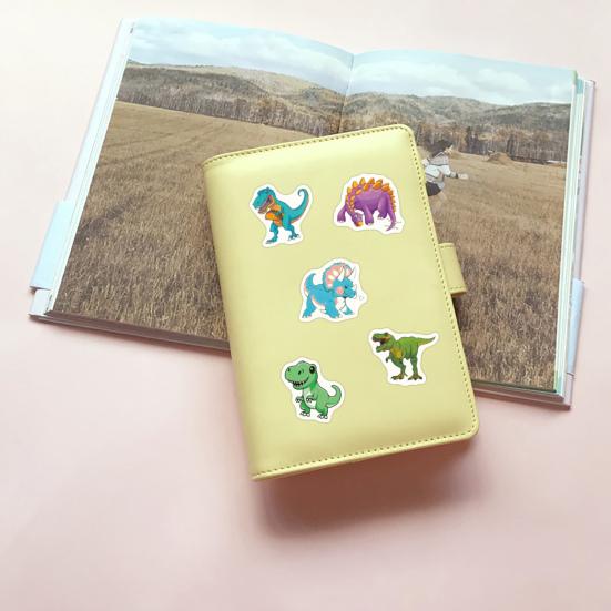 500Pcs Animal Stickers Roll Cute Watercolor Dinosaur Designs Easy To Peel Self-adhesive Decorative Decals for Children
