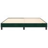 Box Spring Bed Frame Dark Green 160 x 200 cm Velvet