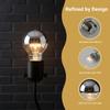 LED Mirror Bulb Half Silver Filament Led 5W E27/E14 Base 360 Degree Angle Warm White Neutral Light Ball Lamp Decoration